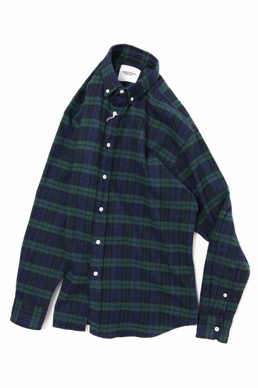 FINDERS KEEPERS®︎ AFTERMATH FK-NAME TAG B.D FLANNEL SHIRTS (BLACK WATCH)