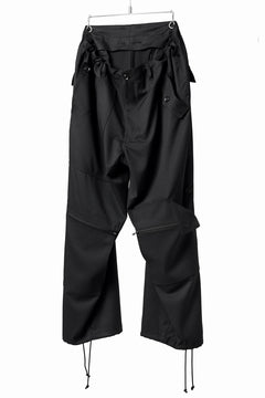 画像をギャラリービューアに読み込む, Y&#39;s BANG ON! No.189 GABARDINE PATCH WORK PANTS (BLACK)