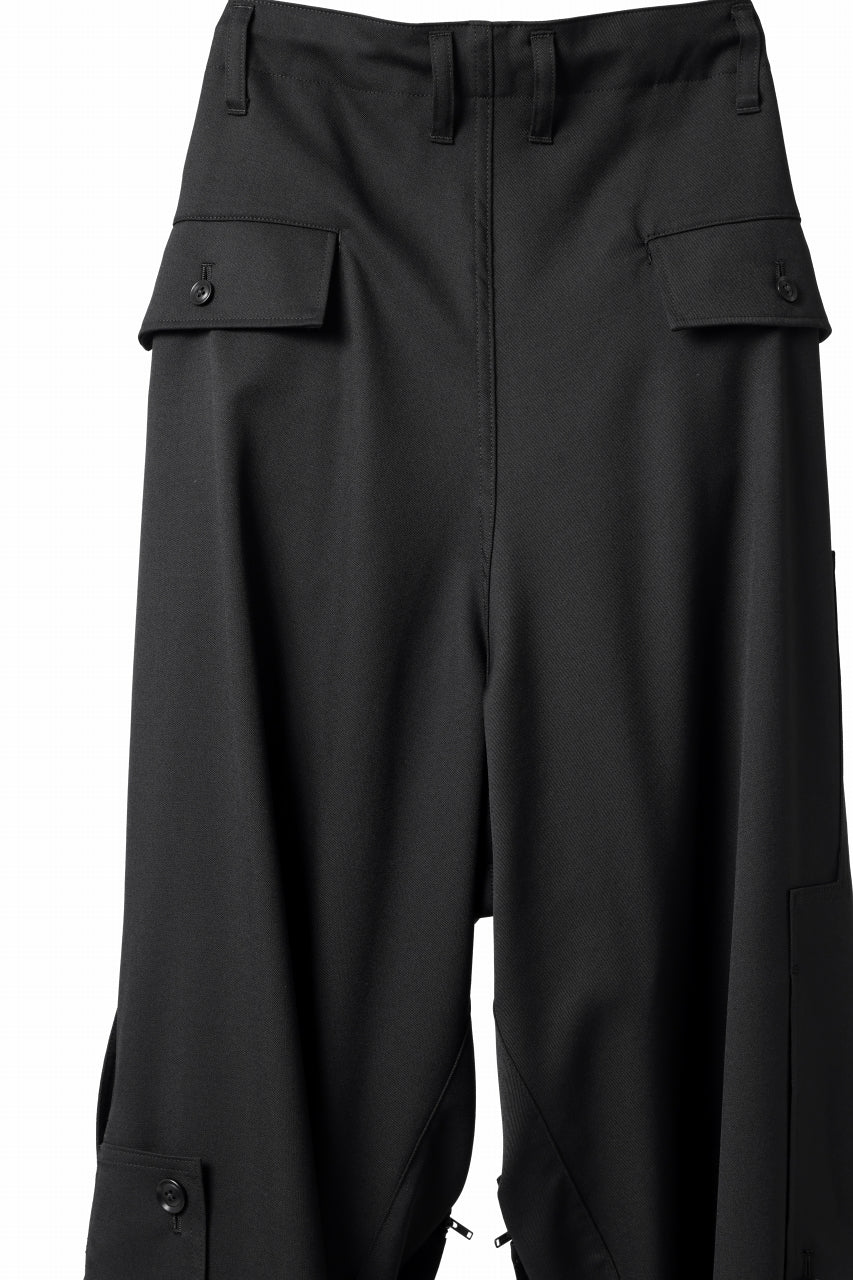 Load image into Gallery viewer, Y&#39;s BANG ON! No.170 GABARDINE PATCH WORK PANTS (BLACK)