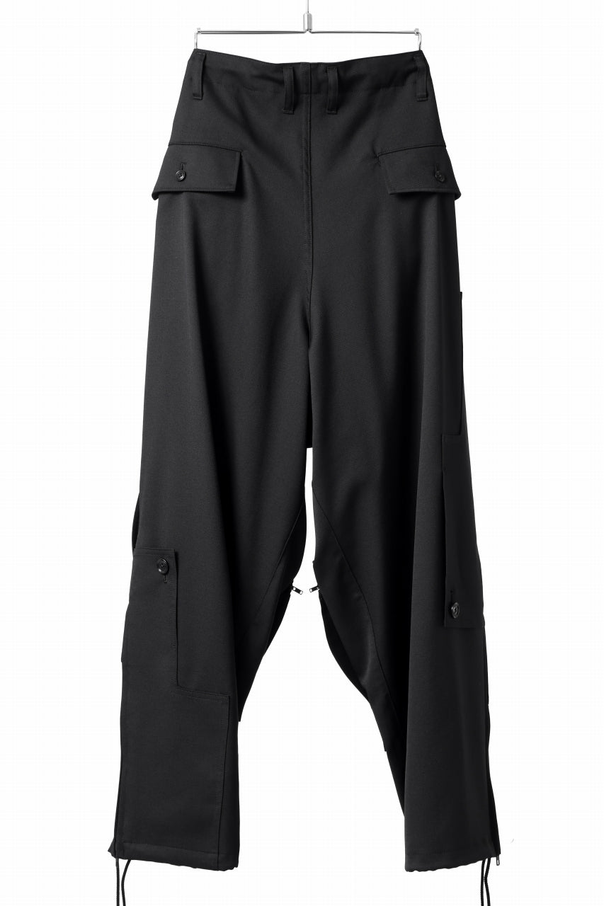 Y's BANG ON! No.170 GABARDINE PATCH WORK PANTS (BLACK)