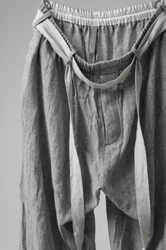 画像をギャラリービューアに読み込む, YUTA MATSUOKA exclusive easy darts pants / dead stock slab linen (light grey)