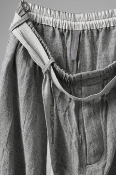 画像をギャラリービューアに読み込む, YUTA MATSUOKA exclusive easy darts pants / dead stock slab linen (light grey)