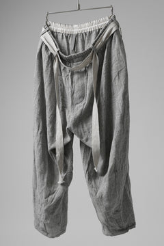 画像をギャラリービューアに読み込む, YUTA MATSUOKA exclusive easy darts pants / dead stock slab linen (light grey)