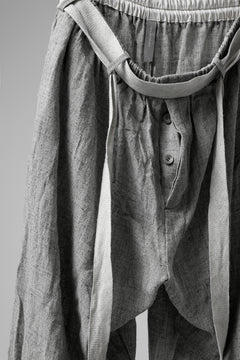 画像をギャラリービューアに読み込む, YUTA MATSUOKA exclusive easy darts pants / dead stock slab linen (light grey)