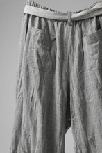 画像をギャラリービューアに読み込む, YUTA MATSUOKA exclusive easy darts pants / dead stock slab linen (light grey)