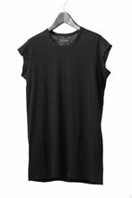 画像をギャラリービューアに読み込む, A.F ARTEFACT FRENCH SLEEVE TANK TOP / SLAB JERSEY (BLACK)