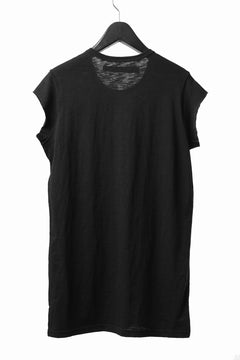 画像をギャラリービューアに読み込む, A.F ARTEFACT FRENCH SLEEVE TANK TOP / SLAB JERSEY (BLACK)