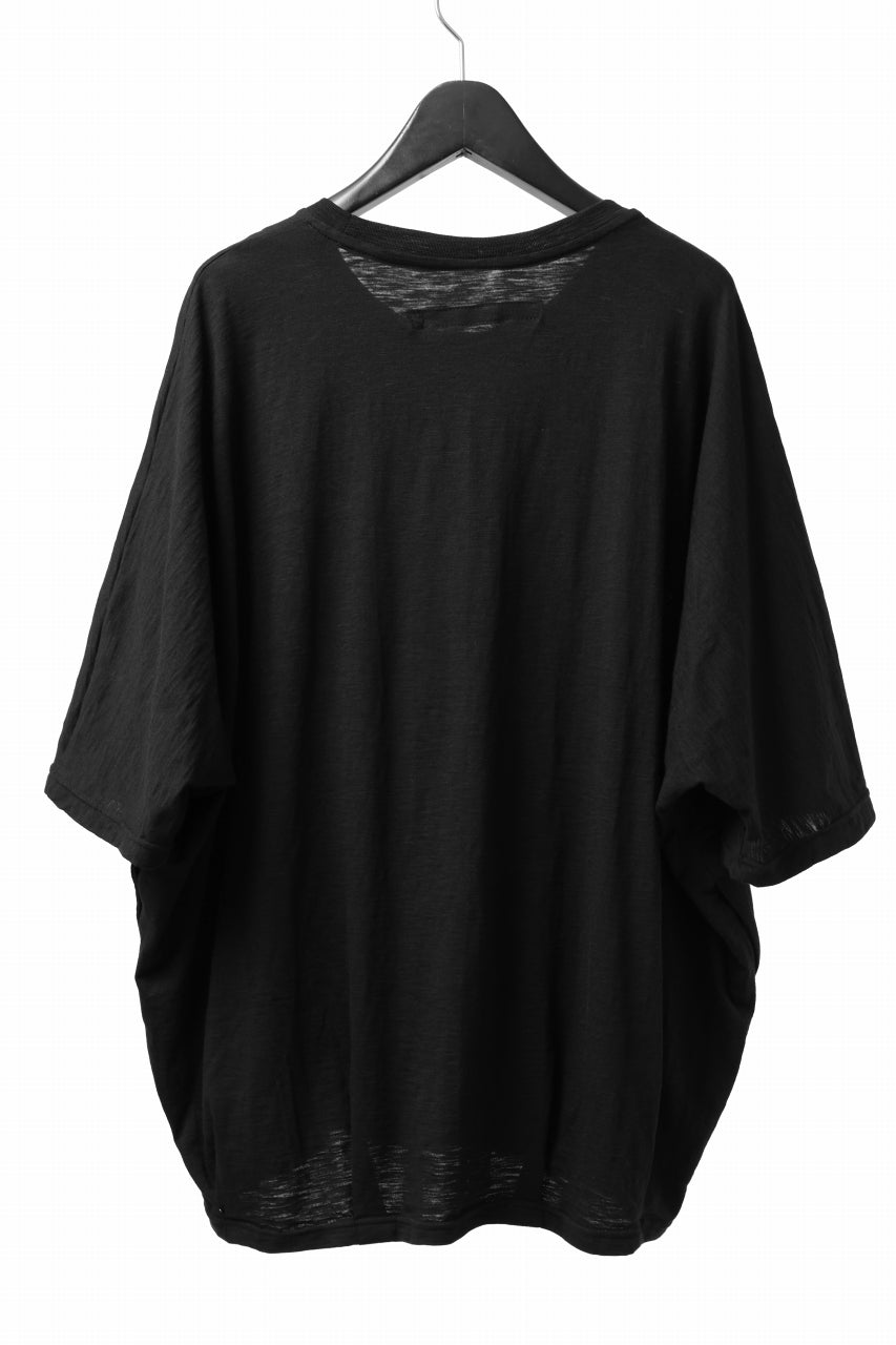 A.F ARTEFACT DOLMAN BIG TEE / SLAB JERSEY (BLACK)