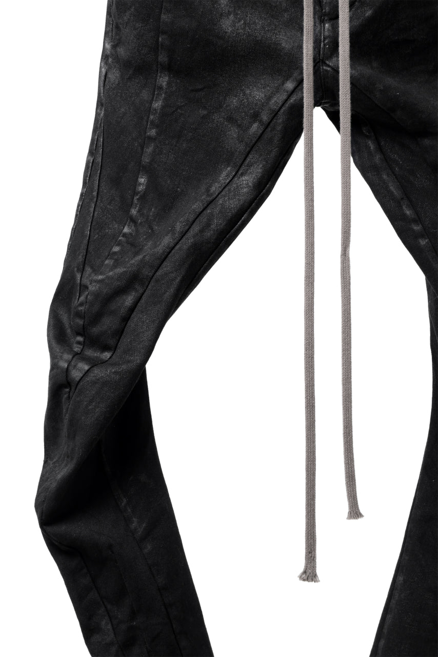 Load image into Gallery viewer, A.F ARTEFACT 3DIMENSION-SKINNY PANTS STRETCH DENIM (COATED BLACK)