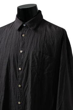 Load image into Gallery viewer, YUTA MATSUOKA work shirt jacket / brushed linen canvas (brown)