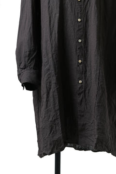 画像をギャラリービューアに読み込む, YUTA MATSUOKA long shirt / dead stock broad linen (brown)