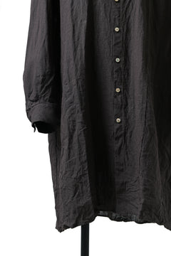 Load image into Gallery viewer, YUTA MATSUOKA work shirt jacket / brushed linen canvas (brown)