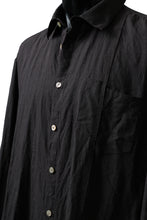 Load image into Gallery viewer, YUTA MATSUOKA work shirt jacket / brushed linen canvas (brown)
