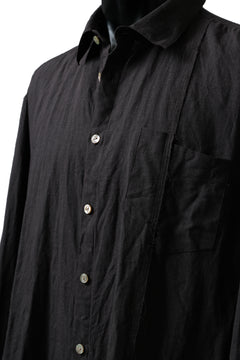 画像をギャラリービューアに読み込む, YUTA MATSUOKA long shirt / dead stock broad linen (brown)