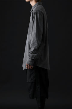 画像をギャラリービューアに読み込む, daub DYEING PLAIN SHIRT / ORGANIC COTTON (GREY)