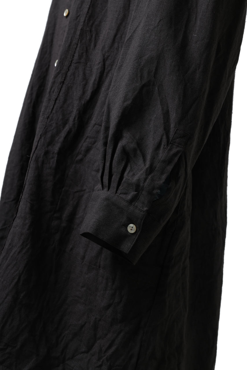 Load image into Gallery viewer, YUTA MATSUOKA work shirt jacket / brushed linen canvas (brown)