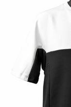 Load image into Gallery viewer, incarnation ARCH SHORT SLEEVE TOPS / ELASTIC F.TERRY (WHITE x BLACK)