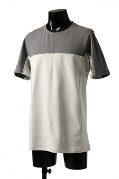 画像をギャラリービューアに読み込む, incarnation ARCH SHORT SLEEVE TOPS / ELASTIC F.TERRY (GREY x LIGHT GREY)