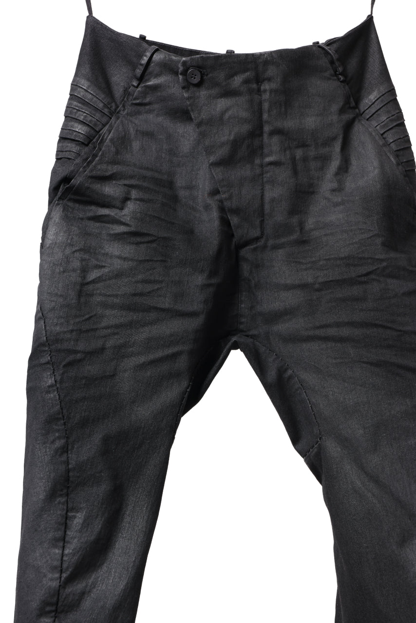 masnada BAGGY JEANS / REPURPOSED STRETCH (BLACK HAND SMEARED RESIN)