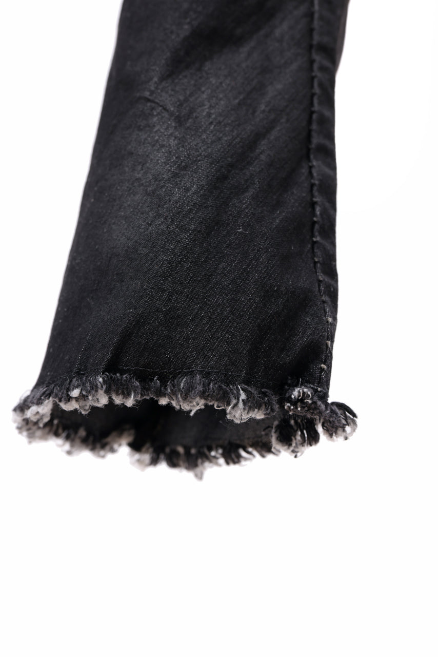 masnada BAGGY JEANS / REPURPOSED STRETCH (BLACK HAND SMEARED RESIN)