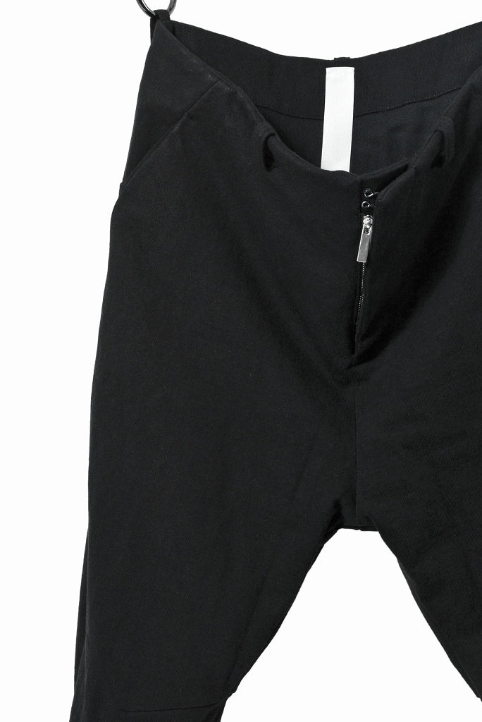 Load image into Gallery viewer, N/07 Pant &quot;7&quot; [c/medium jersey | 3dimension curved cropped] (BLACK)