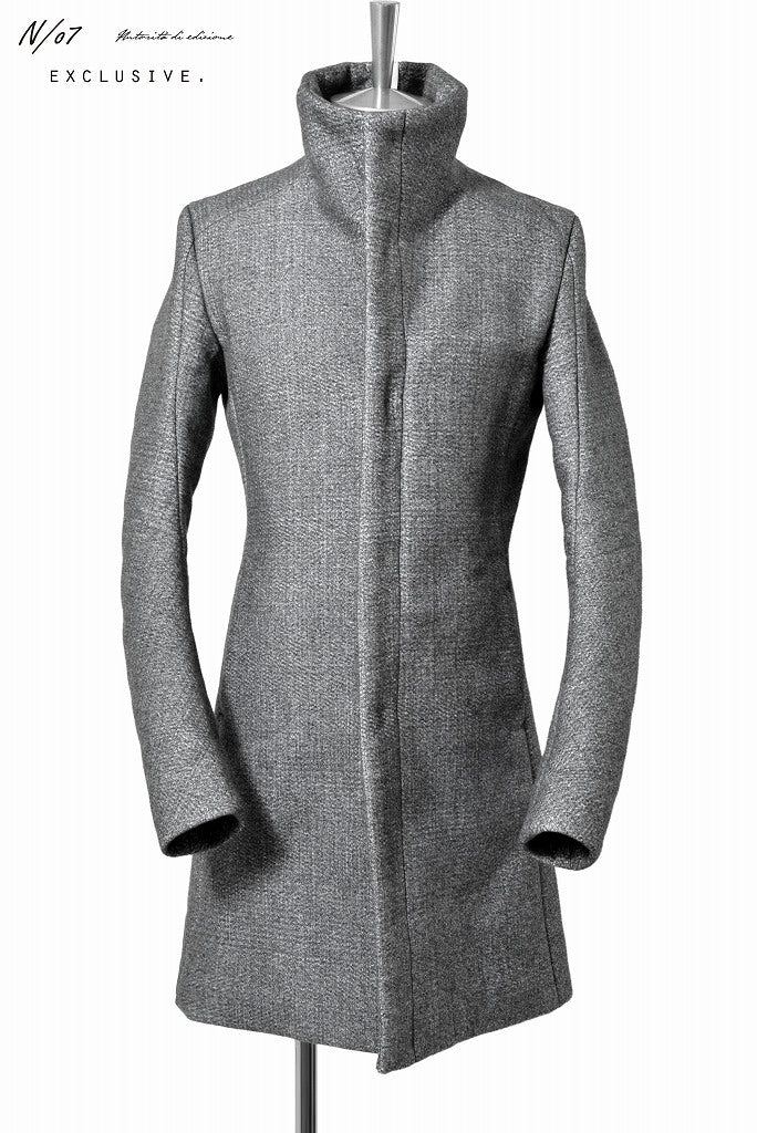 Load image into Gallery viewer, N/07 exclusive coat &quot;Praecipua sectis neo&quot; [three layer structure needlepunch | anatomy patterned] (ASPHALT GREY)