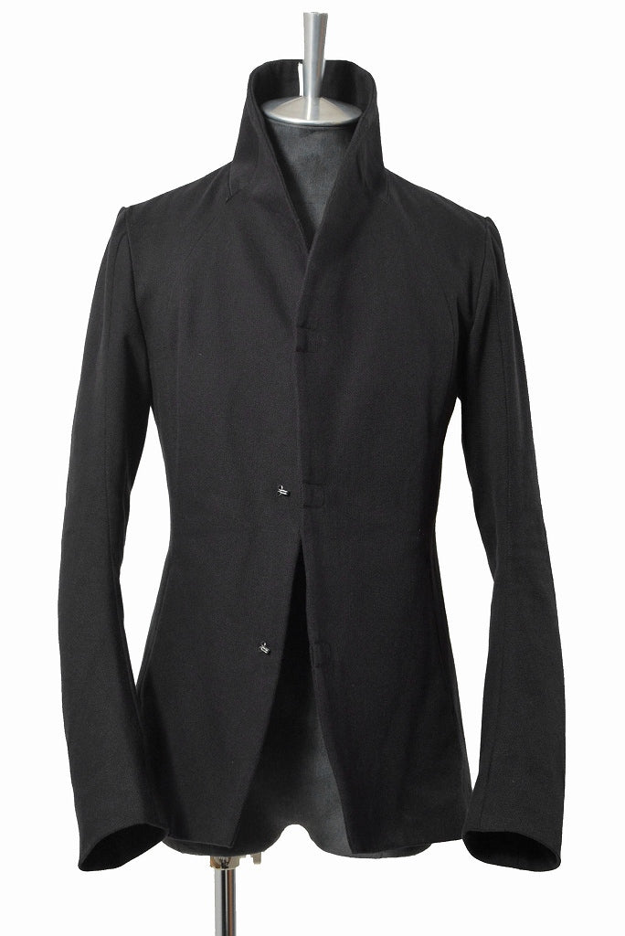 画像をギャラリービューアに読み込む, N/07 &quot;tres dimensiva&quot; [cotton/twill | collar aristocracy jacket] (BLACK)