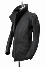 画像をギャラリービューアに読み込む, N/07 wrapcoat &quot;asesino&quot; [premium woolyarn cashmere | anatomy patterned] (GREY)