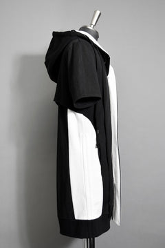 Load image into Gallery viewer, N/07 FIELD LONG HOODIE S/S &quot;Fleecy Cotton&quot; (BLACK x WHITE)