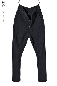 画像をギャラリービューアに読み込む, N/07 CURVE JODHPUR PANT / CASHMERE KNIT MELTON (CHARCOAL)