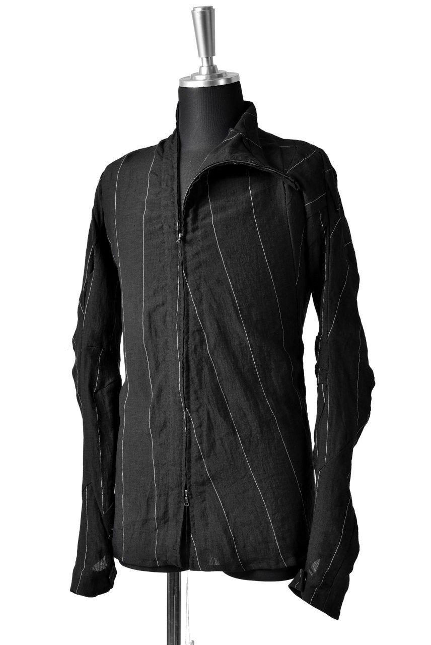画像をギャラリービューアに読み込む, LEON EMANUEL BLANCK DISTORTION DRESS SHIRT / PINSTRIPE (BLACK)