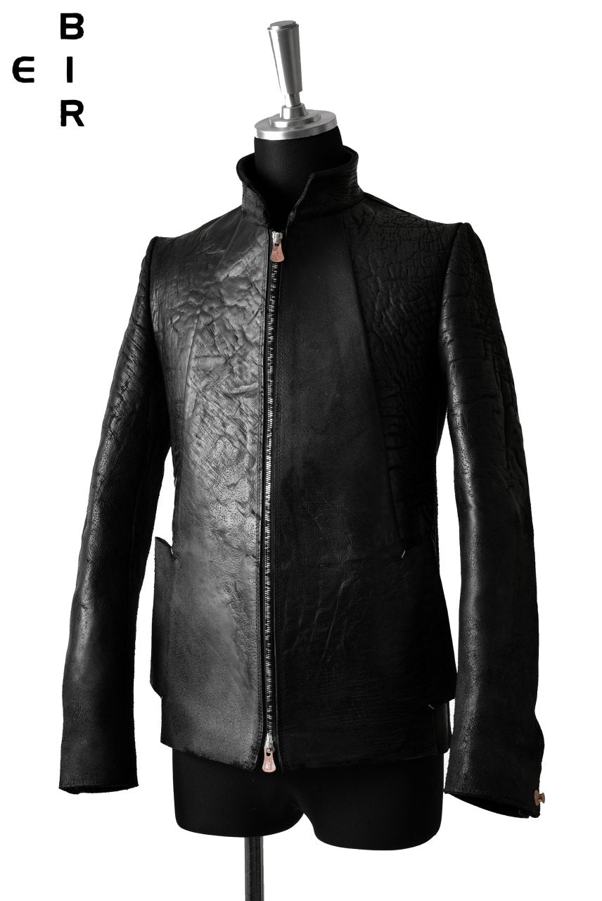 画像をギャラリービューアに読み込む, ierib classic zipper jacket / waxy JP culatta *soft finished (BLACK)