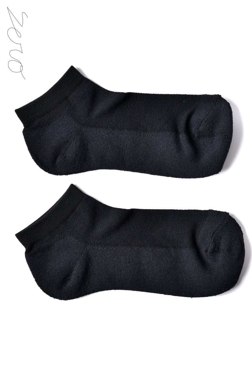 画像をギャラリービューアに読み込む, ZERO Silk&amp;Japanesepaper Deodorize Sneaker Socks - Navy x Black