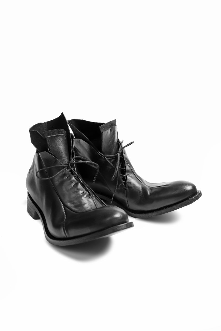 LEON EMANUEL BLANCK DISTORTION POINTED DERBY / GUIDI HORSE LEATHER (BLACK)