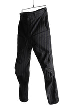 画像をギャラリービューアに読み込む, LEON EMANUEL BLANCK FORCED 6POCKET STRETCH ANKLE PANTS (BLACK STRIPE)