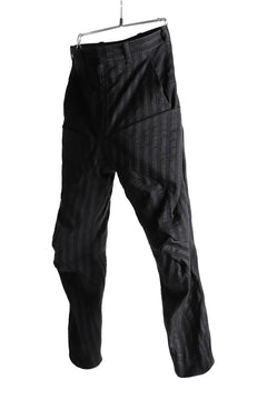 画像をギャラリービューアに読み込む, LEON EMANUEL BLANCK FORCED 6POCKET STRETCH ANKLE PANTS (BLACK STRIPE)