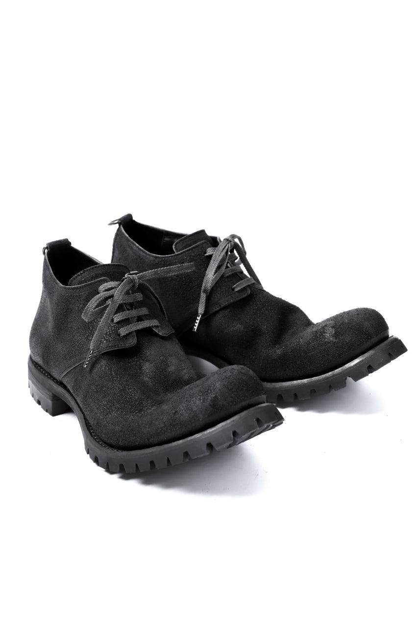 Portaille exclusive VB Derby Shoes (Reversed Horse Iron Dyed / BLACK)