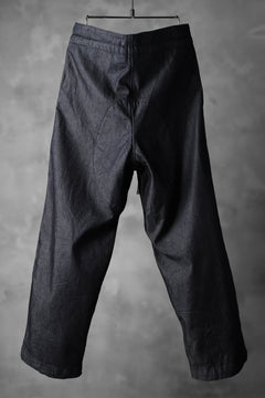 画像をギャラリービューアに読み込む, sus-sous supima denim wide trousers MK-1 (INDIGO)