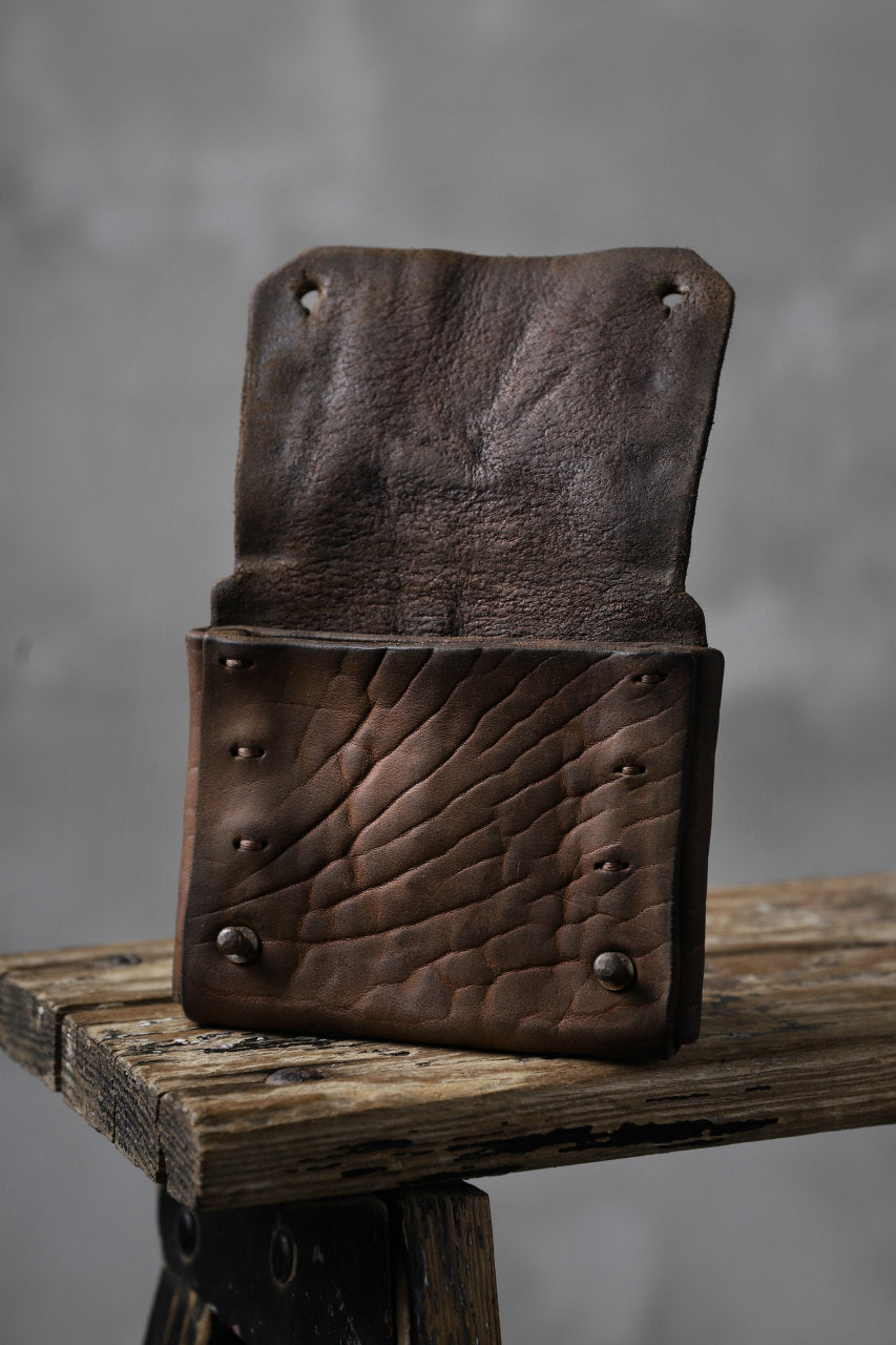 Chörds; TR CARD CASE / HORSE BUTT LEATHER (ROUGH / CAMEL)
