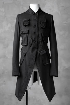 Load image into Gallery viewer, RUNDHOLZ DIP MILITARY POCKETS PINGU COAT (CARBON DYED)