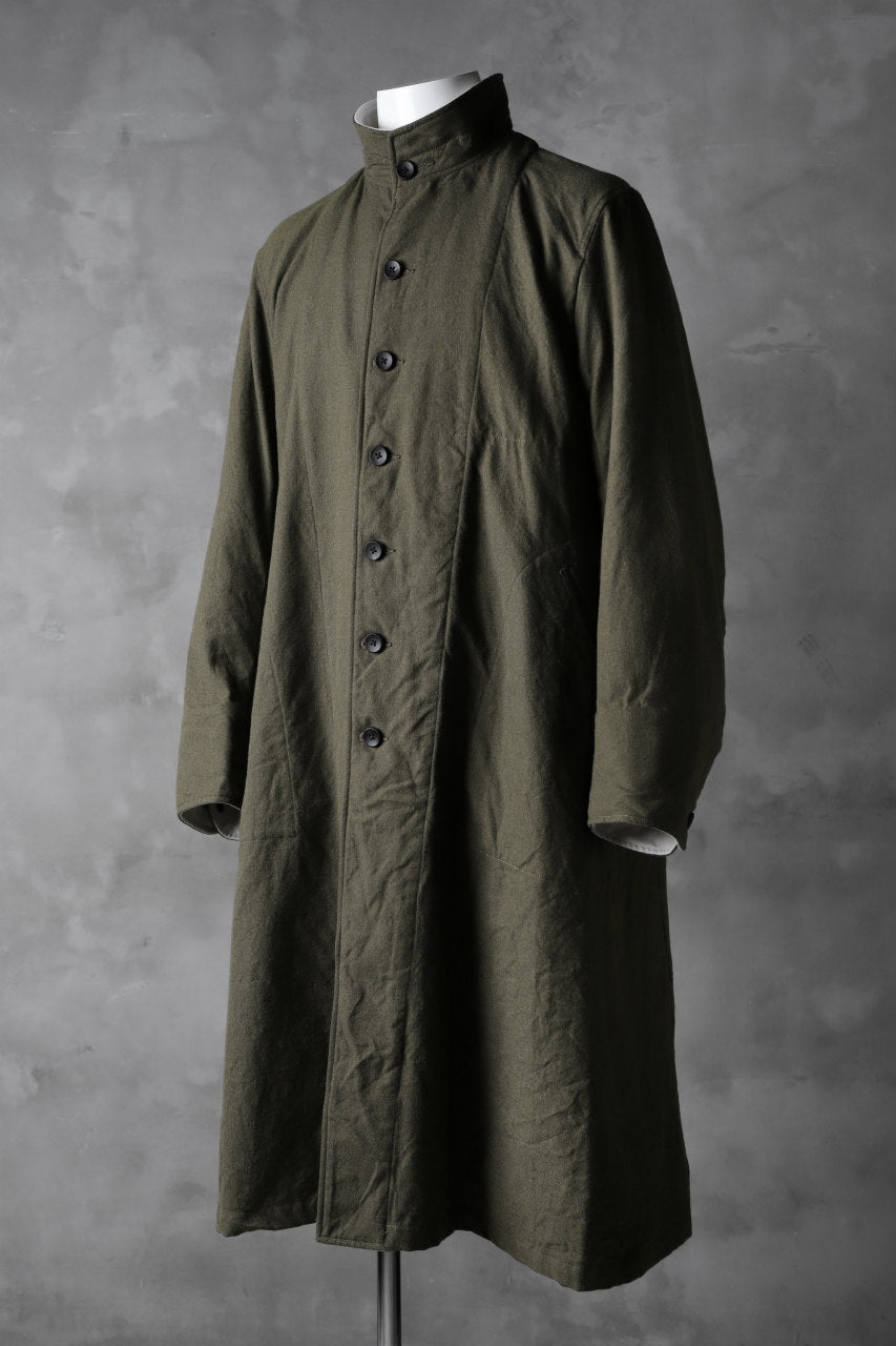 Load image into Gallery viewer, sus-sous medical coat / Vintage serge wool (KHAKI)