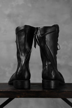 Load image into Gallery viewer, LEON EMANUEL BLANCK DISTORTION COMBAT BOOT / GUIDI OILED HORSE (BLACK)