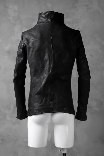 incarnation exclusive DUALFACE ZIP JACKET / OBJECT DYE TANNED HORSE*Stitchless (BLACK)
