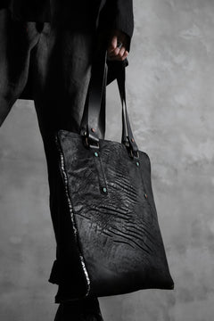 Load image into Gallery viewer, ierib exclusive onepiece tote bag / waxy JP culatta (BLACK)