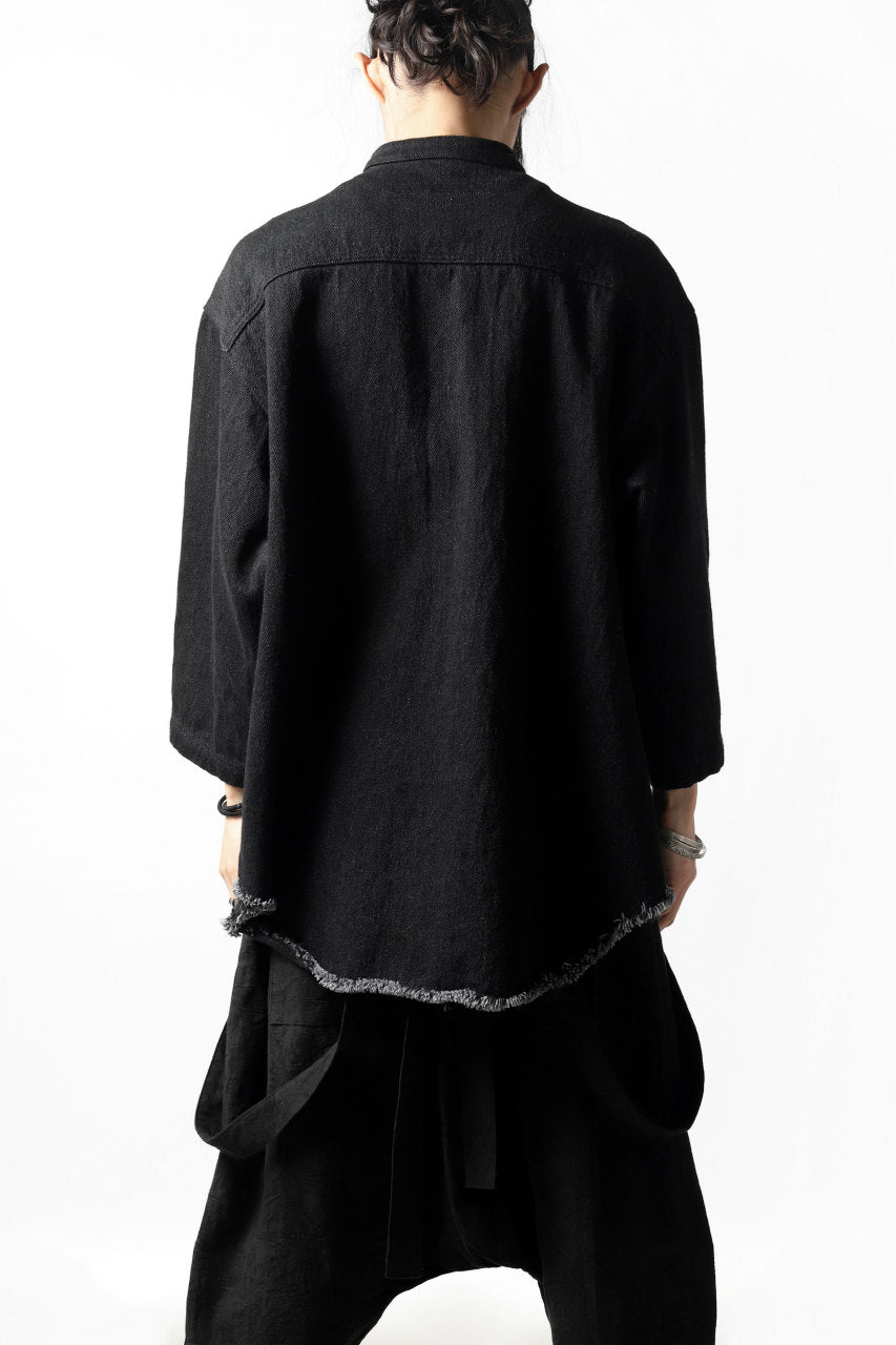 Load image into Gallery viewer, A.F ARTEFACT exclusive ENGINEER SHIRT-JKT / LOW COUNT DENIM (BLACK)