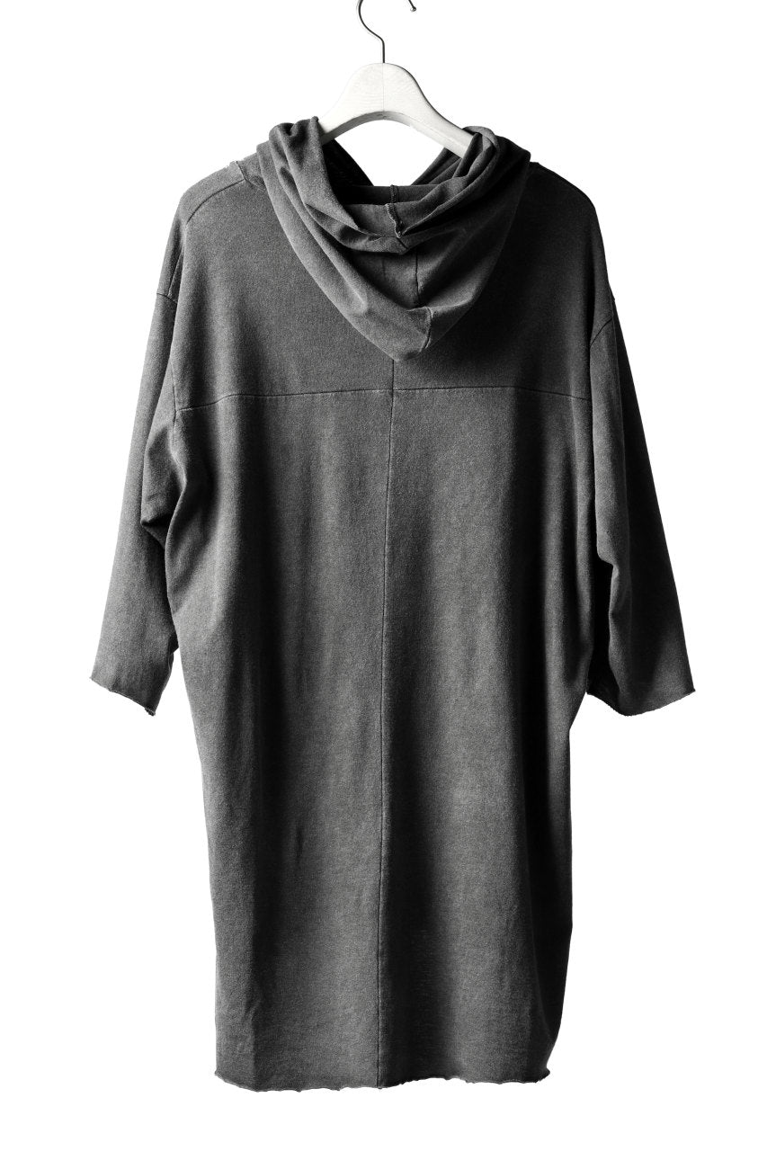 A.F ARTEFACT RELAX HOODIE TOPS / DYED COTTON JERSEY (GREY)