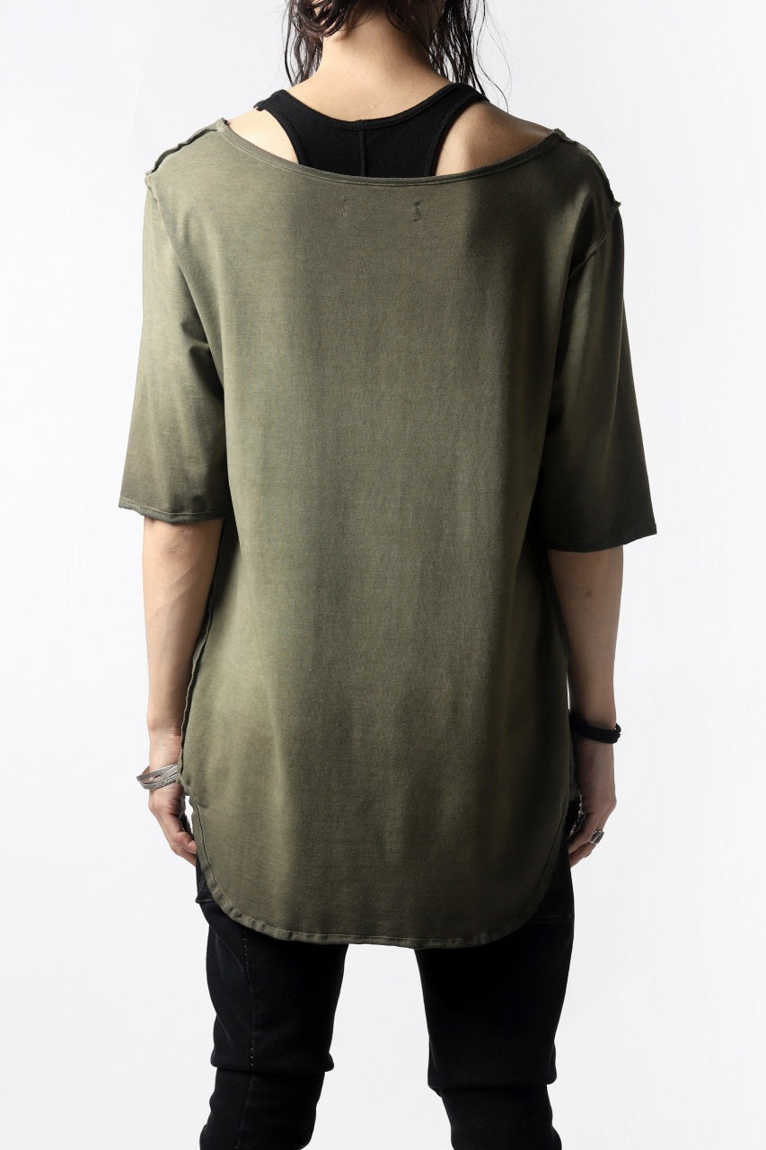 Nostra Santissima SMOOTH FIT JERSEY TOPS (REVERSE DYED / GREEN)