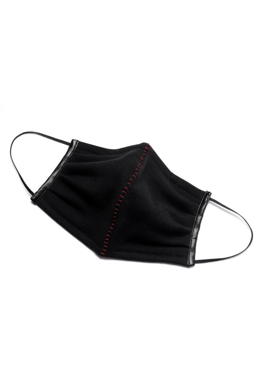 A.F ARTEFACT exclusive FACE COVERED MASK (BLACK x RED)