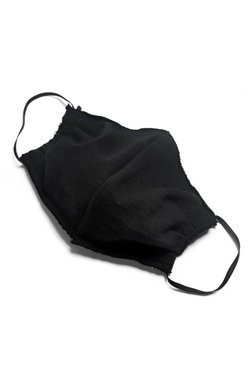 A.F ARTEFACT exclusive COVERED FACE MASK#2 / HEAVY JERSEY (BLACK)