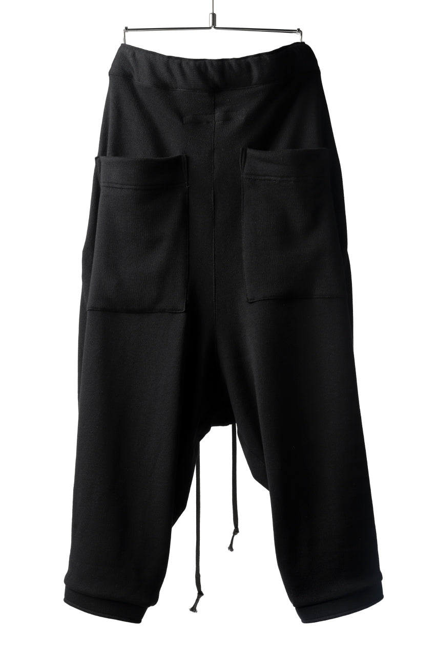 A.F ARTEFACT exclucive TUCKED VOLUME WIDE PANTS / L.WEIGHT SWEAT (BLACK)